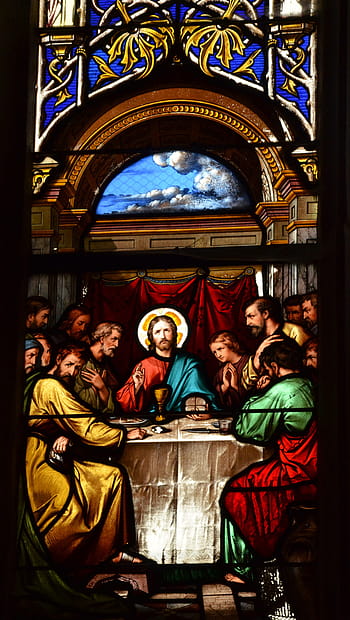 sklenka, Vést, okno, vitráže, malování vitráží, Kristus, náboženství, kostel, katedrála, barva, saint-pol-de-léon