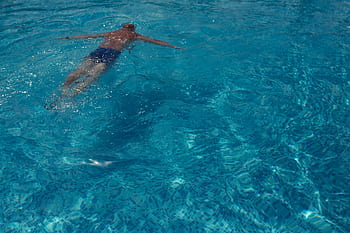 verano, agua, vacaciones, piscina, natación, agua azul, azul, rasgado