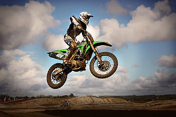 man, riding, motocross dirt bike, motocross, jump, motorcycle, speed, brown, vehicle, moto, career