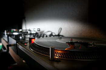 dj, směs, hudba, zvuk, gramofonu, disko, profesionální, vinyl, míchání