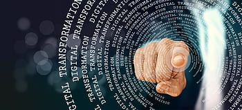 digitalizace, proměna, ruka, muž, dotek, prst, digitální, změna, data, počítač, podnikání
