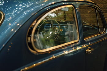 modré vozidlo, auto, vozidlo, přeprava, starý, vinobraní, volkswagen, cestovat, dobrodružství, modrý, lesklý