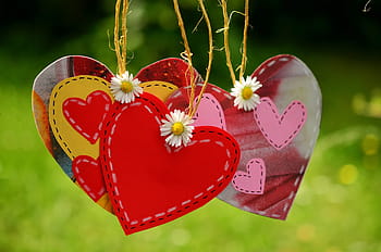 heart, cord, suspended, love, together, love symbol, friendship, welcome, greeting card, greeting, connectedness
