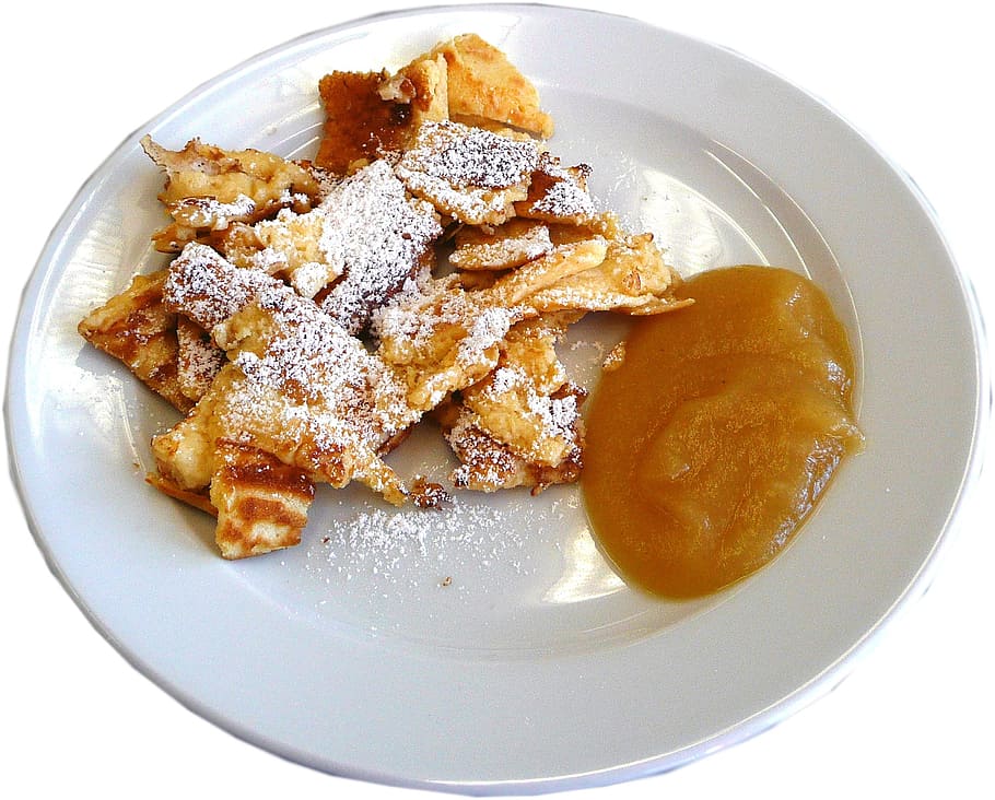 kaiserschmarrn, sladký, jídlo, lívanec, sladké jídlo, kaiserschmarren, jablka, pečený, sladkost, kalorií, kaloriální bomba