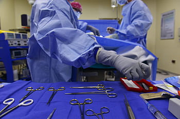 doctors, wearing, gown, inside, room operation, surgery, instruments, surgeons, operation, medical, health