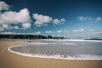 moře, porthcothan bay, pláž, porthcothan, záliv, cornwall, Anglie, Příroda, pobřeží, oceán, písek