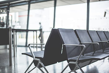 sala de espera do aeroporto, aeroporto, espera, sala de estar, banco, frio, partidas, voos, sala, viagens, cadeira