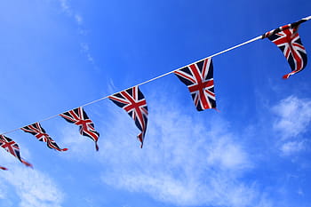 united, states, america, hanging, flags, Banner, Britain, British, Country, england, english