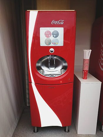 Coca-Cola-Kür, Getränk, rot, Maschinen, Unfälle und Katastrophen, Dringlichkeit, drinnen, keine Leute, Tag