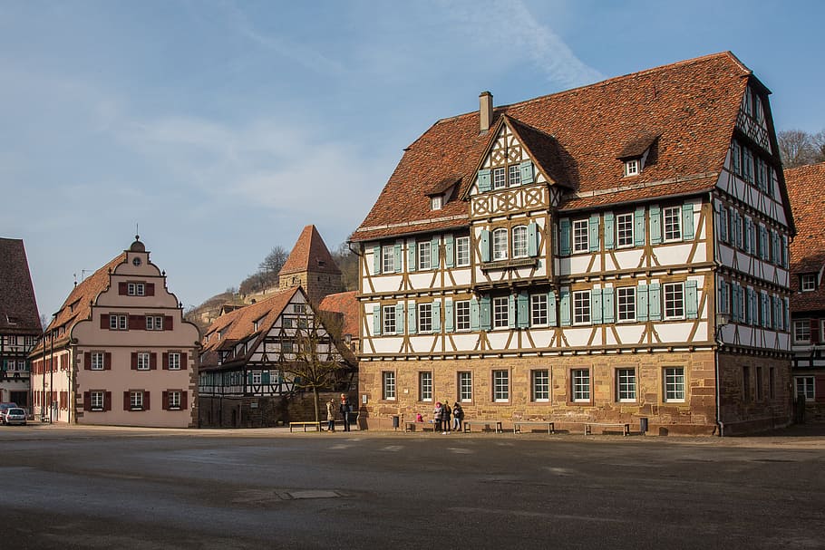 klášter, Leicester opatství, středověk, vazník, architektura, Dům, exteriér budovy, stavba, hrázděný, architektura a budovy, starý