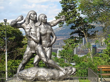 medellin, Kolumbie, socha, sochařství, umělecká díla, design, kov, kovová socha, kovoobrábění, umění, řemeslo