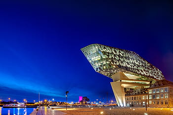 přístavní úřad, přístav v Antverpách, dům přístavu, Antverpy, Belgie, architektura, budova, přístav, přístaviště, antwerpen, havenhuis