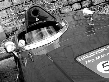 cinza, foto em escala, vintage, carro esportivo, carro de corrida, carro clássico, triunfo tr2, triunfo, tr2, macau, carro