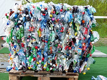 assortito, bottiglia di plastica, Marrone, di legno, pallet, bottiglie di plastica, bottiglie, raccolta differenziata, protezione ambientale, circuito, spazzatura