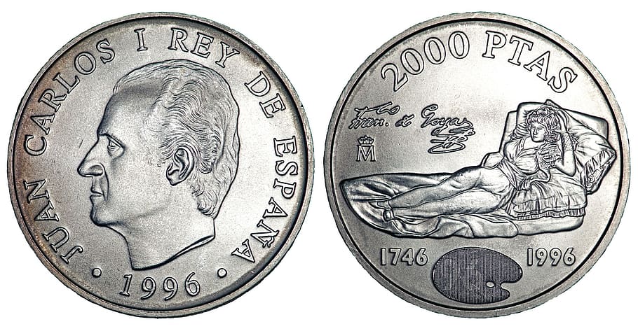 coins, currency, pesetas, spain, money, finance, cash, financial, change, payment, earnings