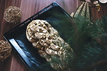 vánoční vánočka, tradiční, čeština, vánočka, dort, Vánoce, dezert, pečivo, sladký, jídlo, pekařství