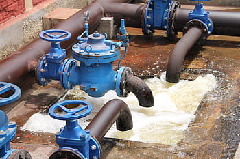 brown, blue, water pipes, water resources, irrigation, pipes pumping, pipe - tube, pipeline, machine valve, machinery, oil industry