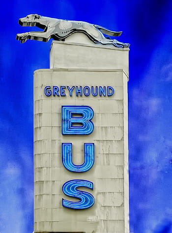 Greyhound Bus, Terminal, Terminal, Station, Sign, greyhound bus, terminal, station, hdr, sky, clouds, skyline, travel
