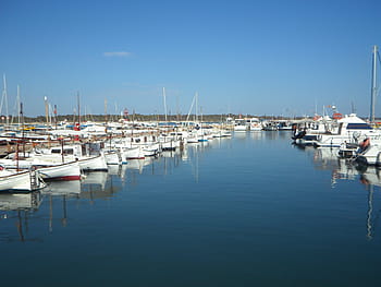 marina, colonia de jordi, mallorca, přístav, lodí, plachetnice, jachta, jachty, Kotva, obavy, voda