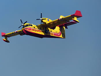 letadlo, canadair, oheň, nebe, let, vzduch, požární sbor, motorů, vrtule, doprava