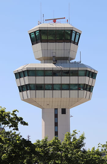 letiště, Berlín, tegel, věž, radar, letadlo, budova, přistávací dráha, letový provoz, otto lilienthal, cestovat