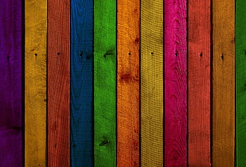 multicolored wooden fence, wood, boards, branches, spruce, spruce wood, battens, background, wooden boards, panel, pattern