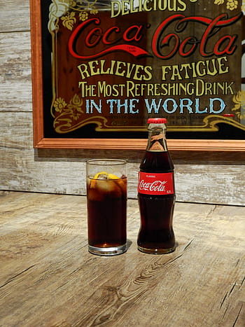 coca cola, cola, Kola, reklama, zrcadlo, starý, reklamní nápis, štít, reklamní, loga, reklame schild