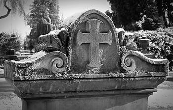 tombstone, old, cemetery, rest, last calm, tomb, gloomy, sad, commemorate