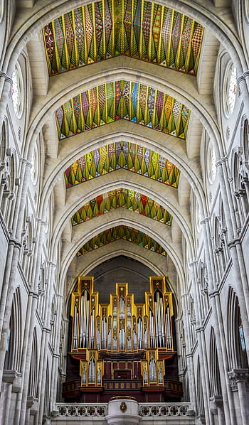 ceiling painting, Almudena Cathedral, Cathedral, Ceiling, Painting, church, madrid, neoclassicism, colorful, spain, color, facade