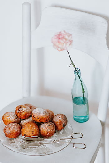 -、 ポーランド語、 ドーナツ、 Pączki、 伝統的な、 花、 甘い、 食べ物、 ポーランド、 おいしい、 paczki