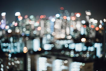 Stadt, Beleuchtung, Bokeh, Nacht-