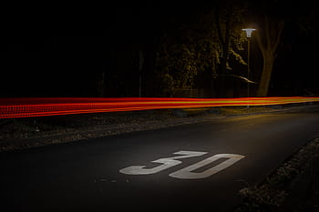 časosběrné fotografie, silnice, čas, chyba, fotografie, otočil, auto, zadní světlo, ulice, chodník, světla