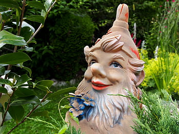 zahradní trpaslík, zahrada, trpaslík, postava, imp, dekorace, deco, keramický, zelená, kamenná postava, gartendeko