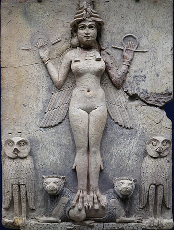 sculpture, art, statue, religion, ancient, ishtar, queen, night, british, museum, assyria