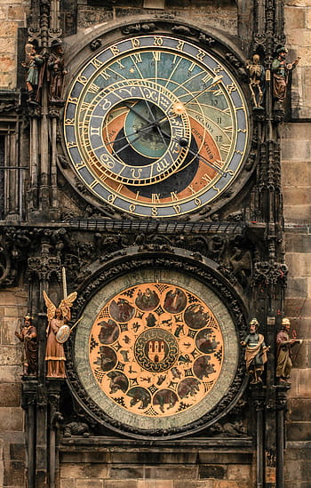 Prague, Clock, Town, Town Hall, Old Town, clock, historically, capital, time of, moon phases, astronomical, city