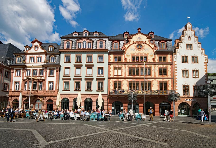 trhu, mainz, sachsen, Německo, Evropa, stará budova, staré Město, Zajímavosti, kultura, Dějiny
