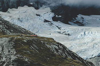 Weiß, Grün, Berg, Schnee, Hochland, Wolke, Himmel, Gipfel, Grat, Landschaft, Natur
