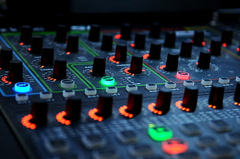 černý audio mix, dj, gramofonu, led, mixéru, hudba, Zvuk, zařízení, knoflíky, zvukový mixér, Zařízení pro záznam zvuku