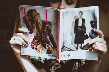 woman, reading, fashion, magazine, female, girl, elle, vogue, learn, relax, hands