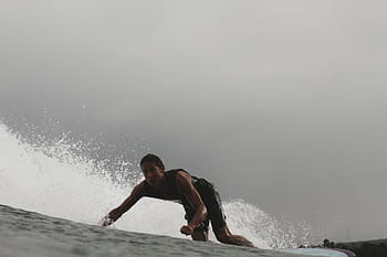 man surfing sea, Man, Surfing, Sea, sport, men, outdoors, people, extreme Sports, water, one Person