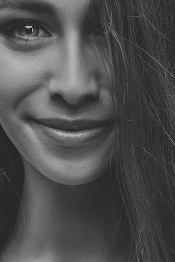 portrét, dívka, studio, ženský, žena, profil
