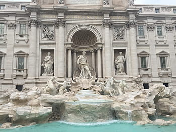 trevi fountain, italy, Fontana, Rome, Statue, Water, ancient rome, marble, statues, ancient, italy, fontana di trevi