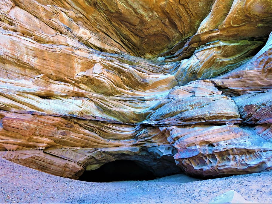 γεωλογία, στρώματα βράχου, πεζοπορία, utah, ασυνήθης
