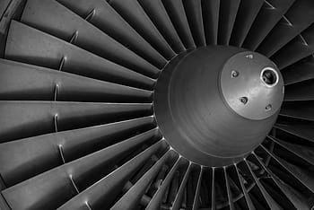 šedá vrtule, turbína, letadlo, motor, rotoru, řídit, létat, technologie, letectví, čepele vrtule, tryskový motor