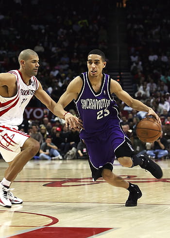 sacramento király játékos, kosárlabda, szakmai, nBA, akció, játékos, csöpög, védelem, küzdőtér, csapat, játék