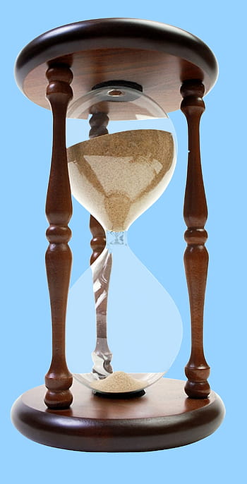 brown, wooden, framed, sand hourglass, hourglass, sand, time