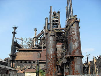 Industry, Old, Bethlehem, Steel, bethlehem, steel, pennsylvania, factory, day, oil refinery, oil industry