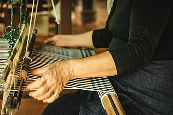 weaving, hand, carpet, loom, weave, handmade, old, traditional, pattern, craft, work
