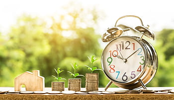 silver twin-bell alarm clock, money, finance, business, success, exchange, financial, cash, currency, bank, investment