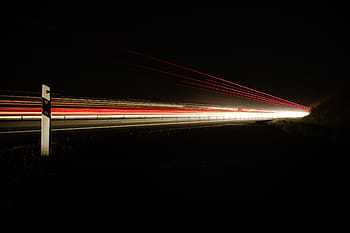 nepojmenovaná, čas, chyba, fotografie, silnice, temný, noc, osvětlení, ulice, dlouhé expozice, Rychlost